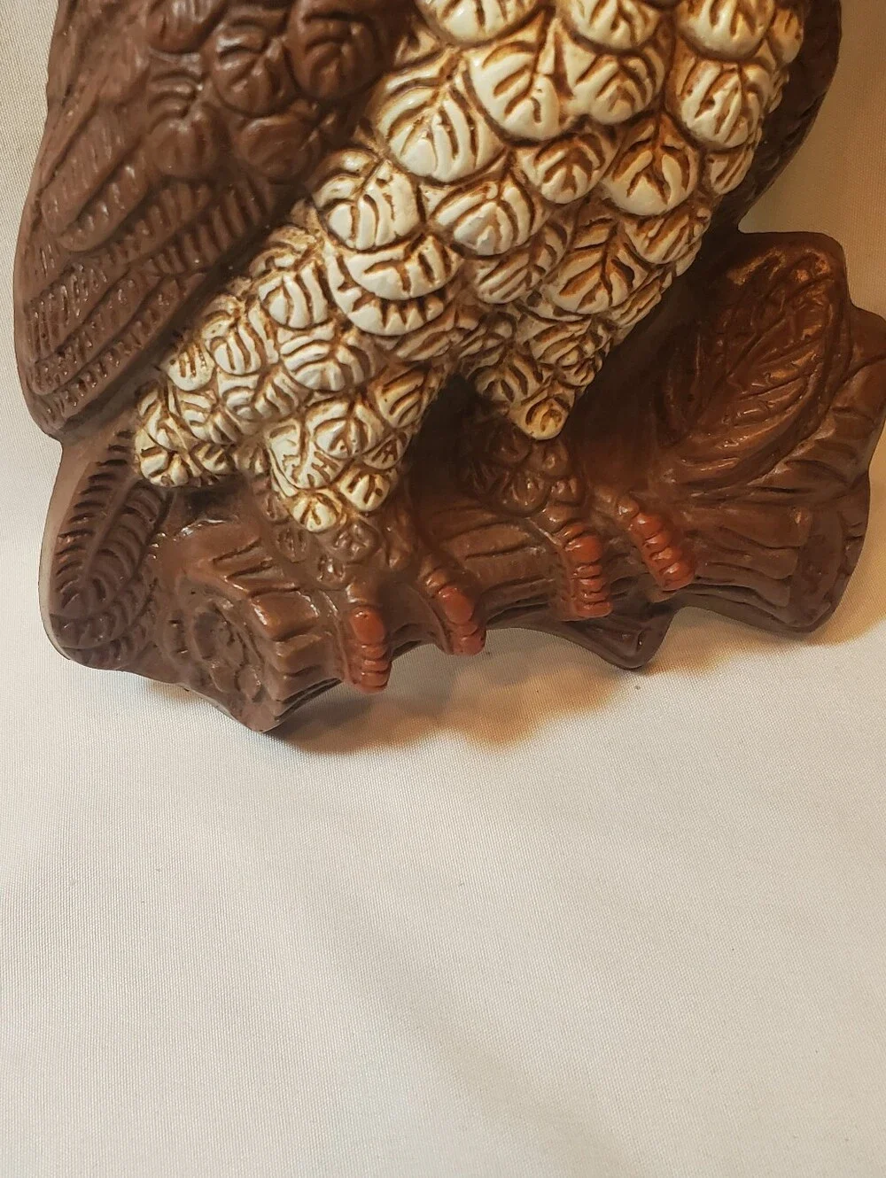 Homco Vtg 1970's Brown Foam Owl Wall Hangings Rustic Wall Decor. Set Of 2